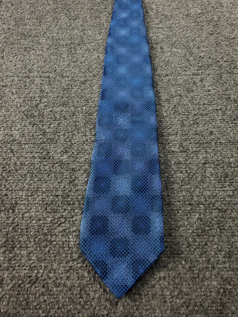 Thomas Pink Pontic Dot Silk Tie Royal Blue 2004 Jacquard Handmade Formal NEW